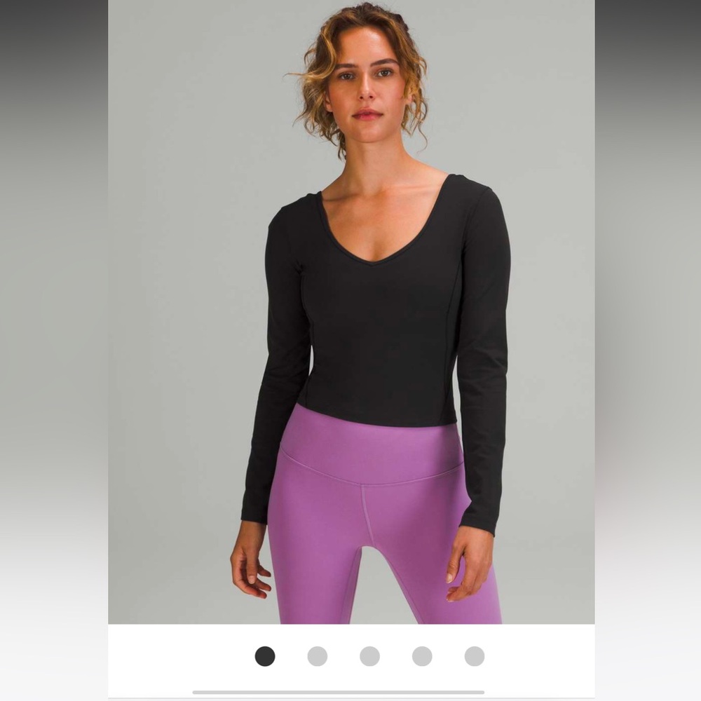 Lululemon Align Long Sleeve Crop Shirt - Black
